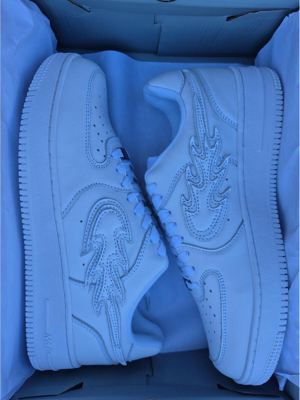 NAF Global White Custom Air Force  Size Mens  10.5 New